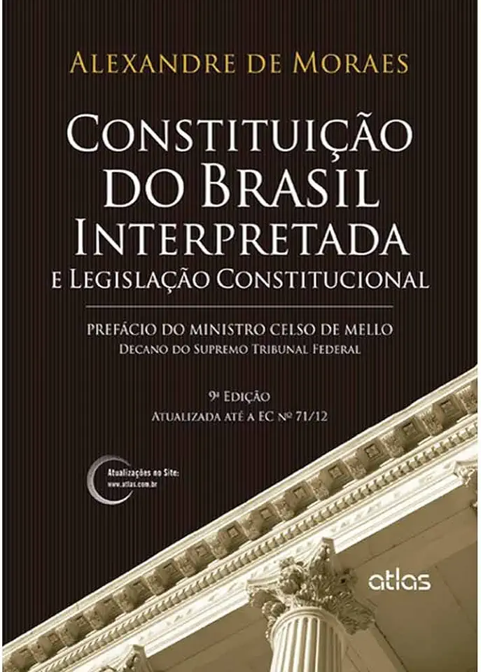 Capa do Livro Constituição do Brasil Interpretada e Legislação Constitucional - Alexandre de Moraes