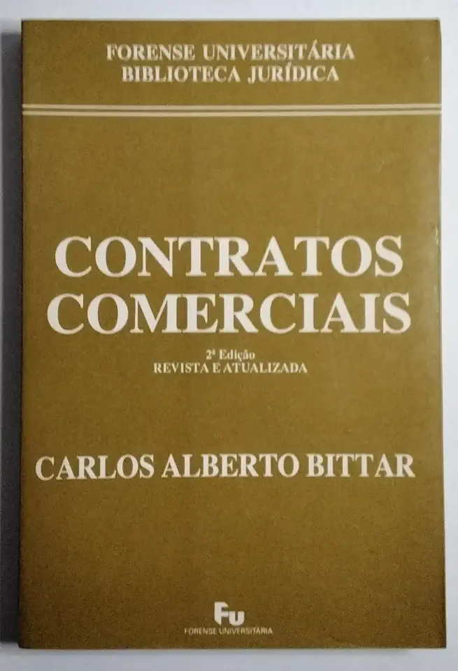 Capa do Livro Contratos Comerciais - Carlos Alberto Bittar