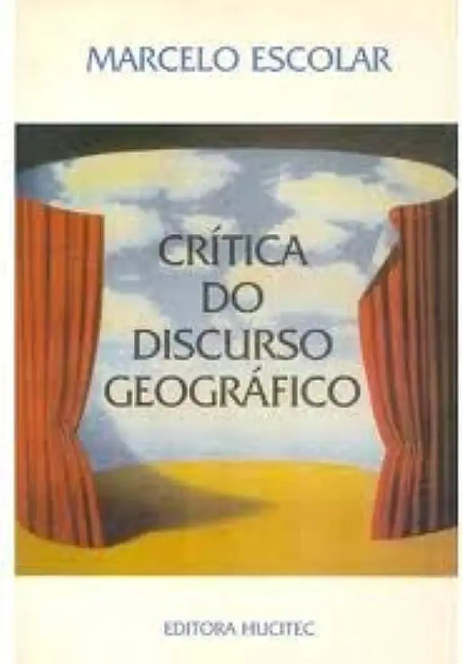 Capa do Livro Crítica do Discurso Geográfico - Marcelo Escolar