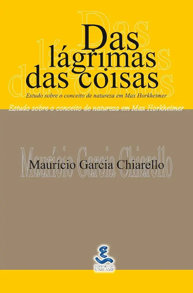 Capa do Livro Das Lágrimas das Coisas - Maurício Garcia Chiarello