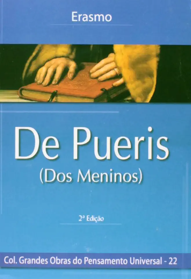 Capa do Livro De Pueris dos Meninos / a Civilidade Pueril - Erasmo