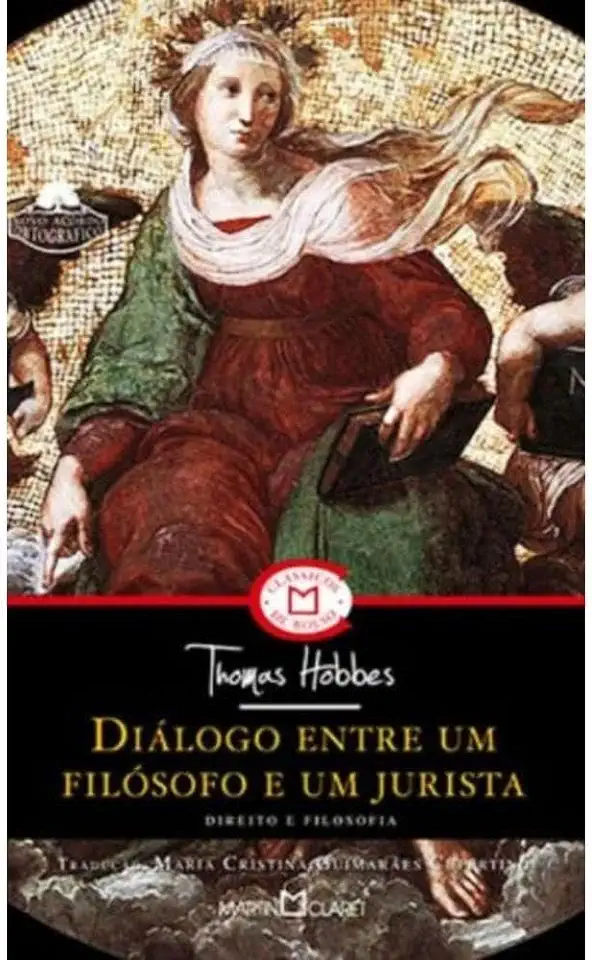 Capa do Livro Diálogo Entre um Filósofo e um Jurista - Thomas Hobbes