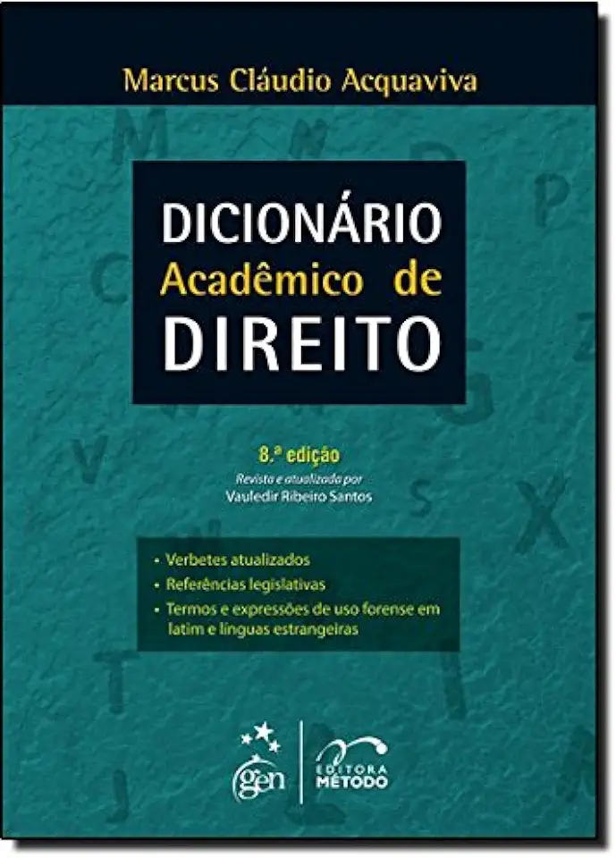 Capa do Livro Dicionário Acadêmico de Direito - Marcus Cláudio Acquaviva