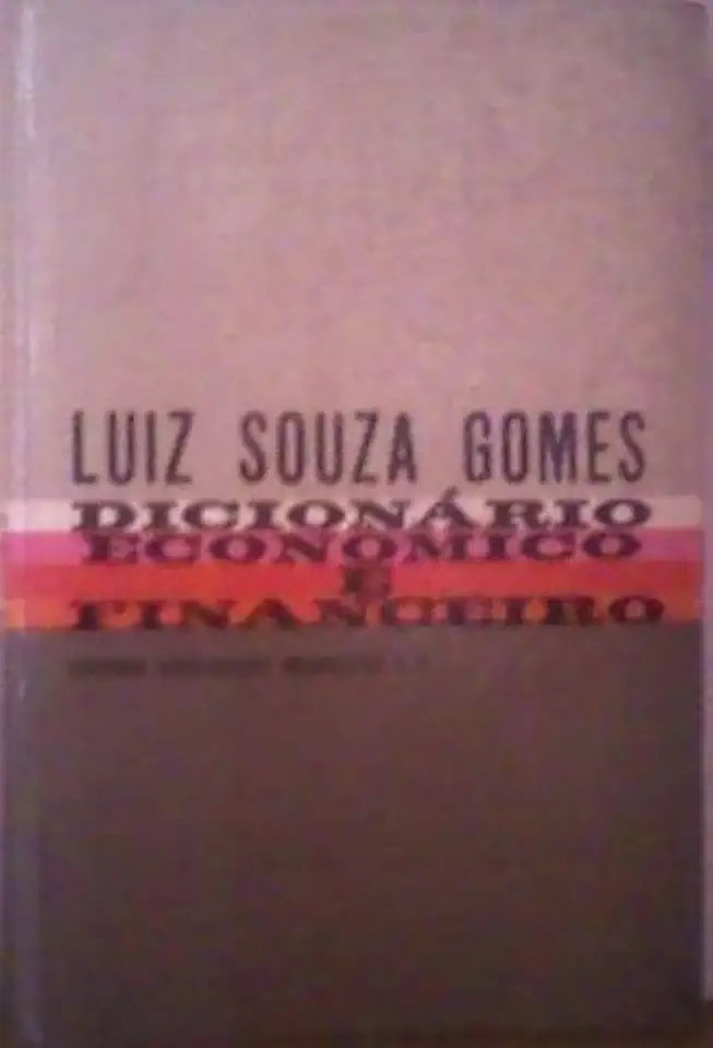 Capa do Livro Dicionário Econômico e Financeiro - Luiz Souza Gomes