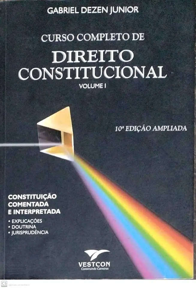 Capa do Livro Direito Constitucional Curso Completo - Gabriel Dezen Junior