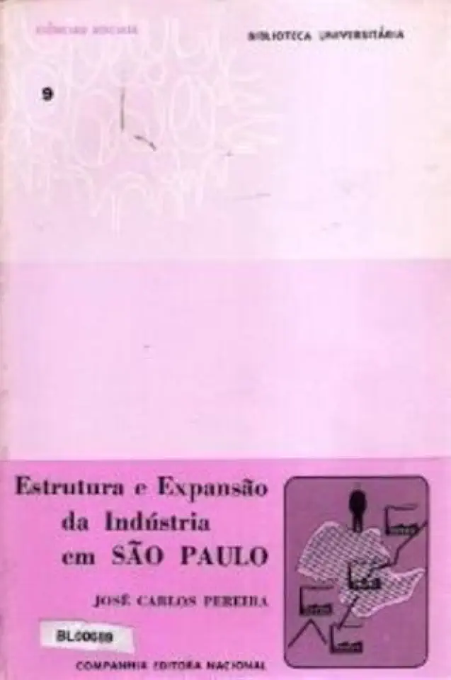 Capa do Livro Estrutura e Expansão da Indústria em São Paulo - José Carlos Pereira