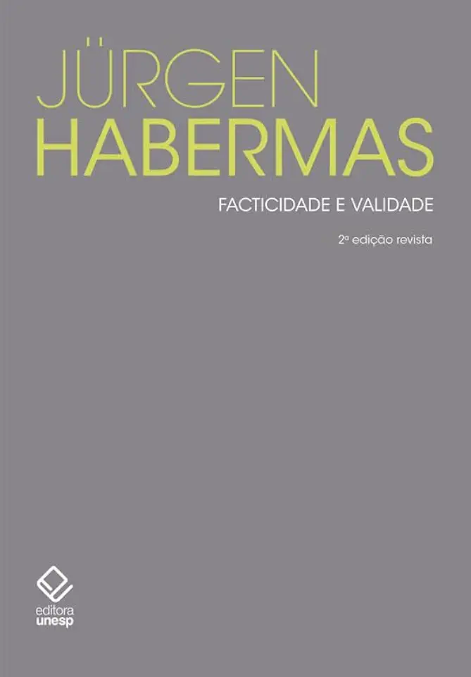 Capa do Livro Facticidade e validade - 2ª edição - Habermas, Jürgen