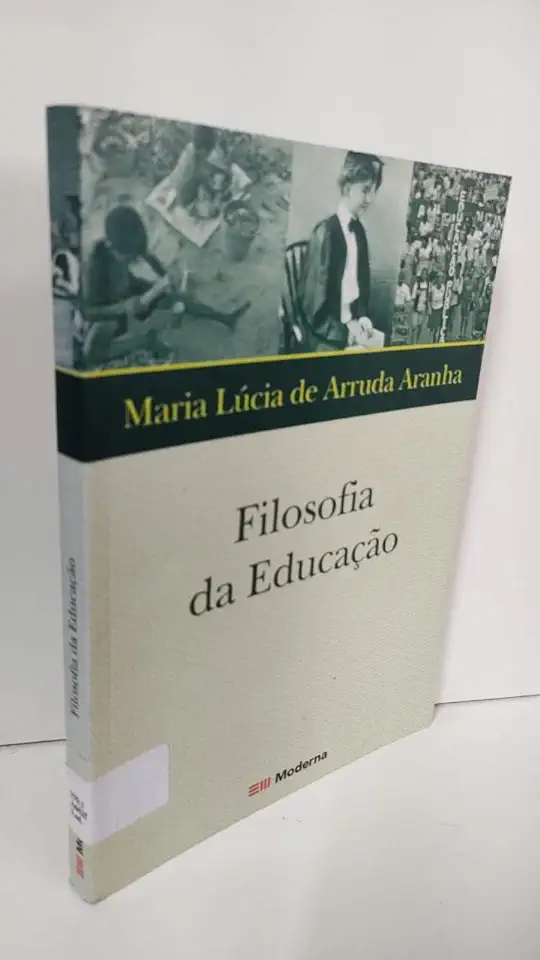 Capa do Livro Filosofia da Educação - Maria Lúcia de Arruda Aranha