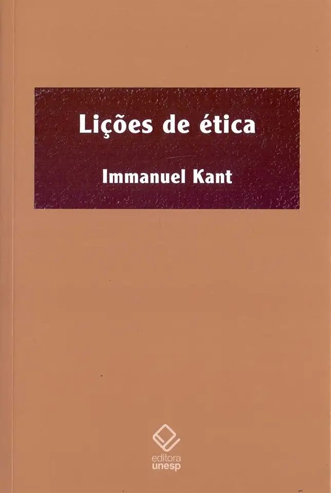 Capa do Livro Lições de ética - Kant, Immanuel