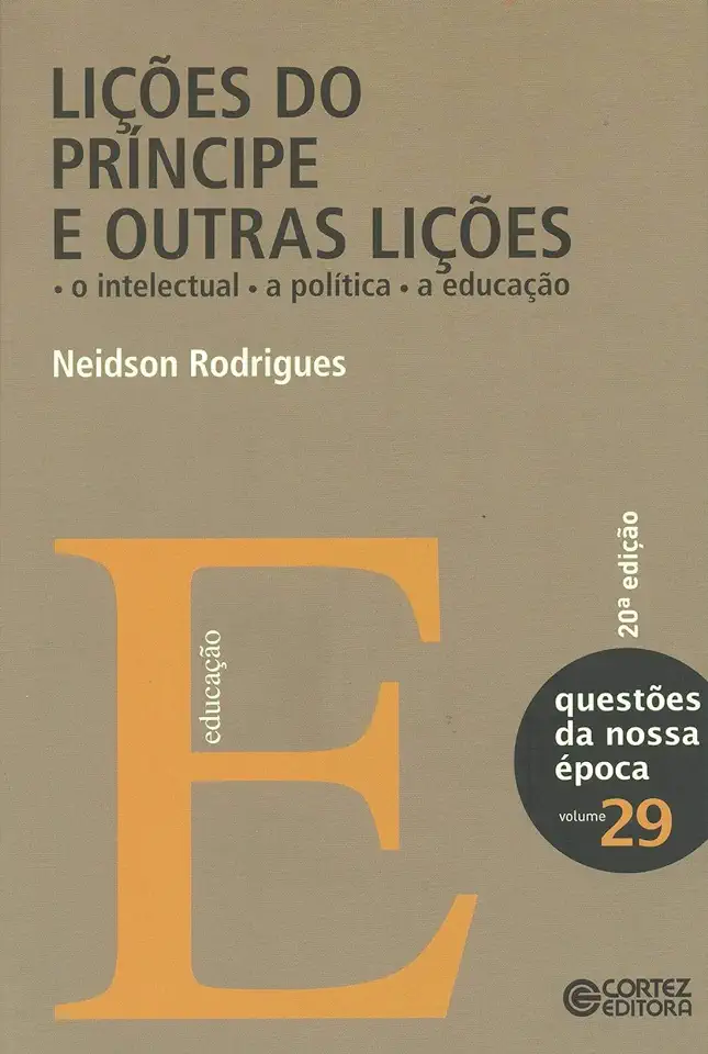 Capa do Livro Lições do Príncipe e Outras Lições - Neidson Rodrigues