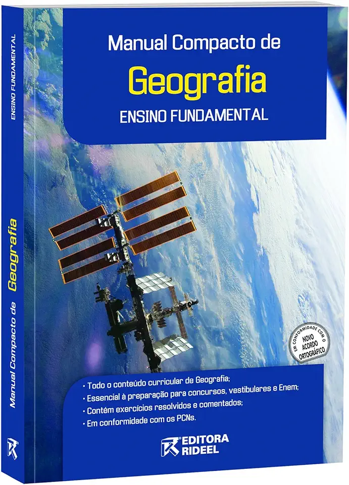 Capa do Livro Manual Compacto de Geografia do Brasil - Editora Rideel