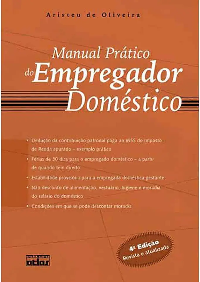 Capa do Livro Manual Prático do Empregador Doméstico - Aristeu de Oliveira