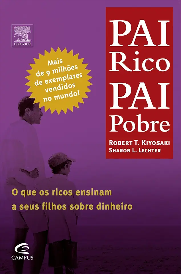 Capa do Livro Pai Rico Pai Pobre - Robert T Kiyosaki