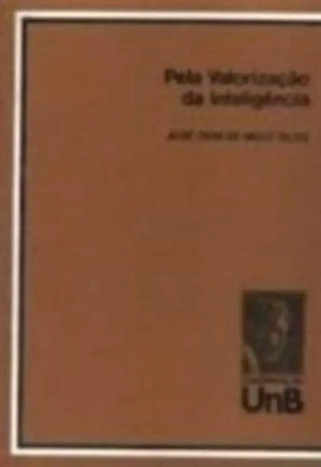 Capa do Livro Pela Valorização da Inteligência - José Dion de Melo Teles