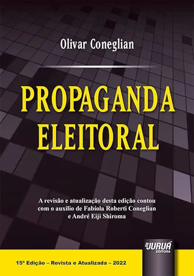 Capa do Livro Propaganda Eleitoral - Olivar Coneglian