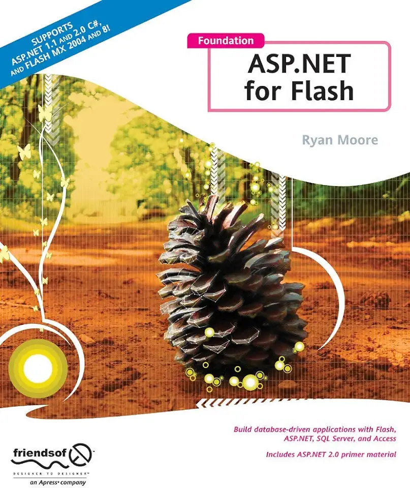 Capa do Livro foundation ASP. NET for flash - ryan moore