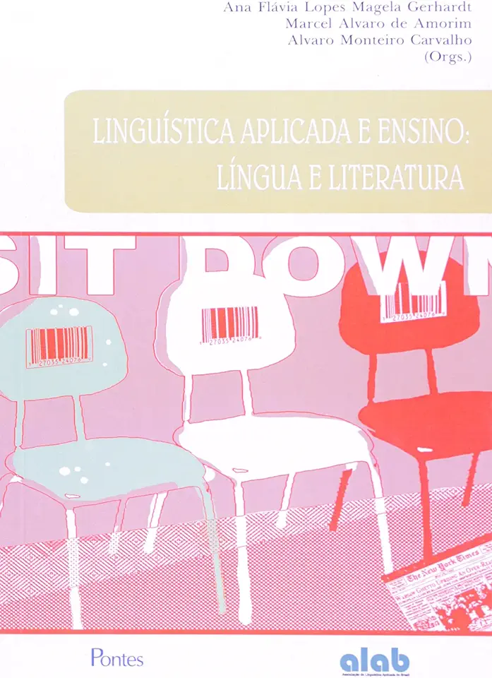 Capa do Livro Linguística Aplicada e Ensino: Língua e Literatura - Ana Flavia Lopes Magela Gerhardt