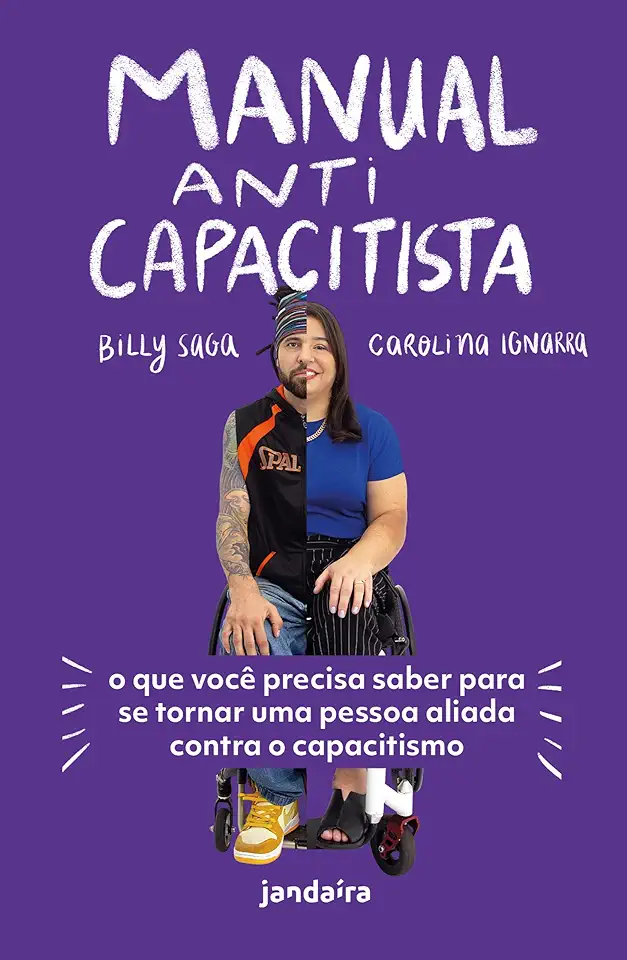 Capa do Livro Manual anticapacitista - Billy Carolina; Saga