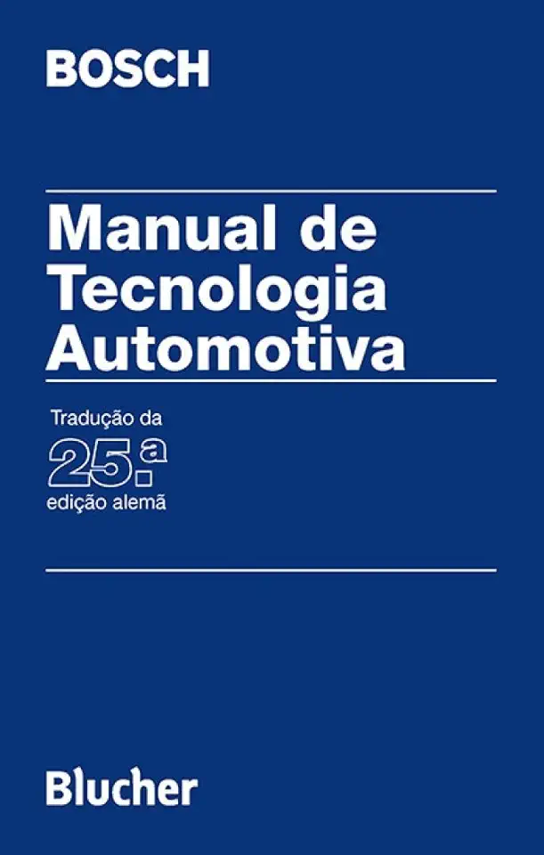 Capa do Livro Manual de Tecnologia Automotiva - Bosch