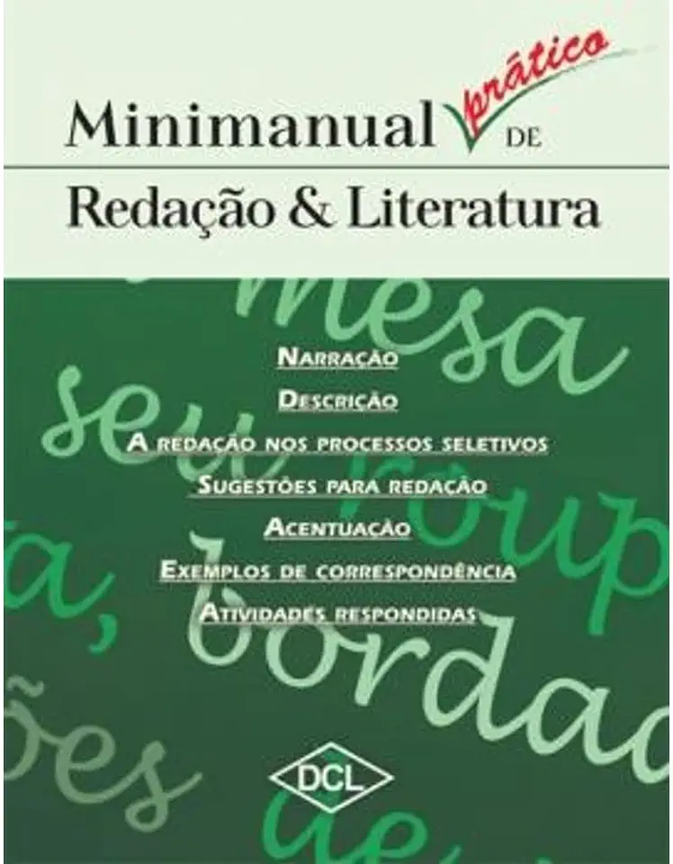 Capa do Livro Minimanual de Redação e Literatura - Marta Pontes