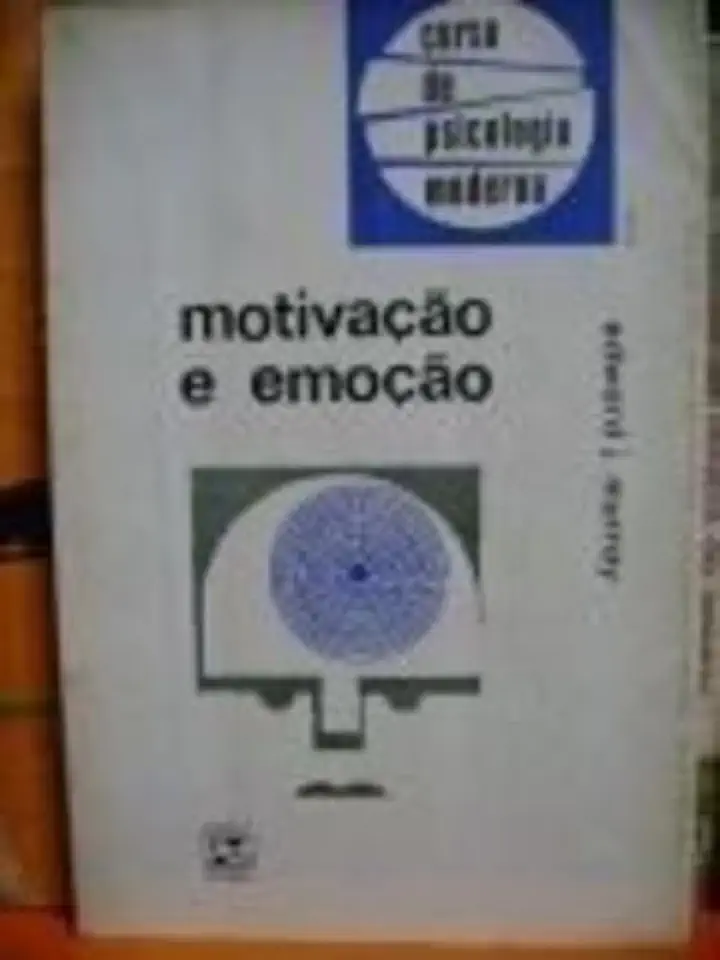 Capa do Livro Motivação e Emoção - Edward J. Murray