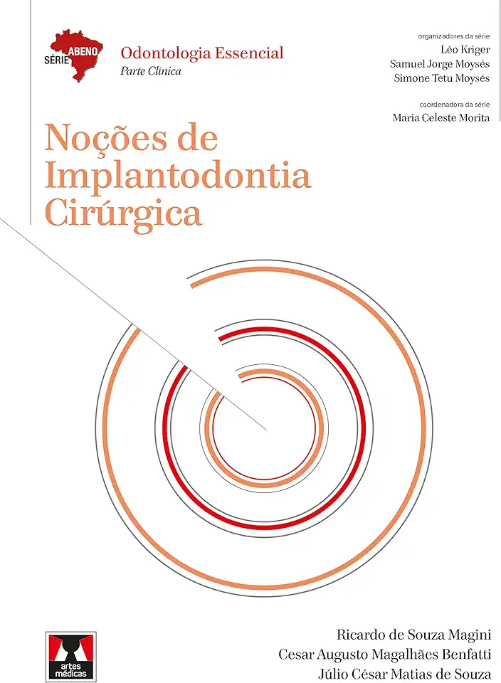 Capa do Livro Noções de Implantodontia Cirúrgica - Ricardo de Souza; Cesar Augusto; Júlio César