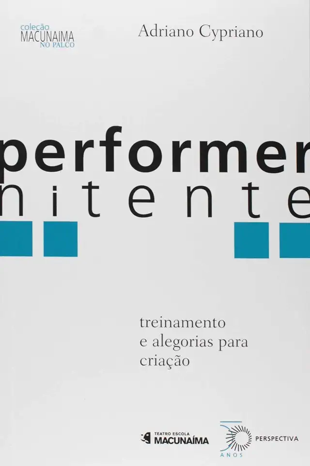 Capa do Livro Performer Nitente - Adriano Cypriano