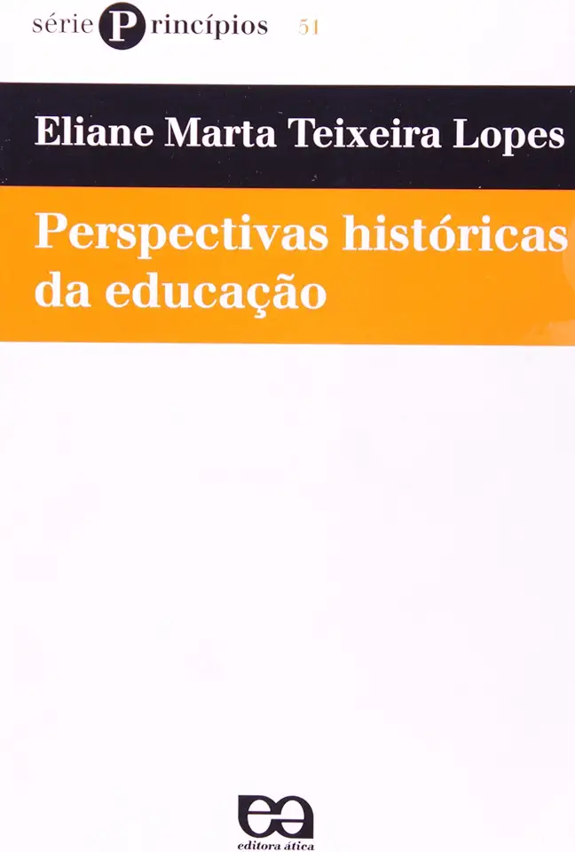 Capa do Livro Perspectivas Históricas da Educação - Eliane Marta Teixeira Lopes