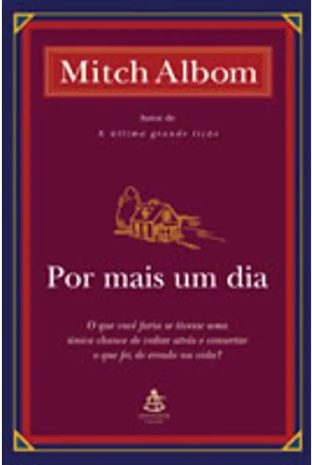 Capa do Livro Por Mais um Dia - Mitch Albom