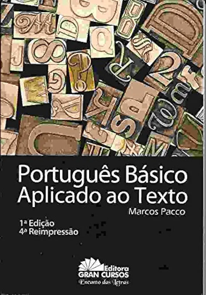 Capa do Livro Português Básico Aplicado ao Texto - Marcos Pacco