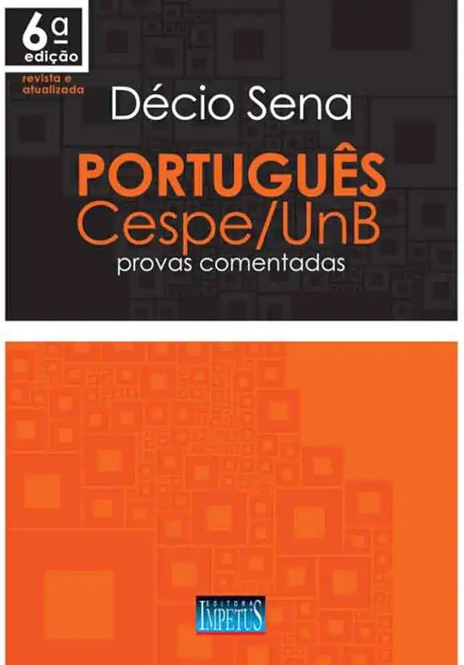 Capa do Livro Português Cespe / UnB - Décio Sena