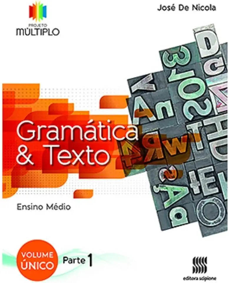 Capa do Livro Português - Ensino Médio - Volume 3 - José de Nicola