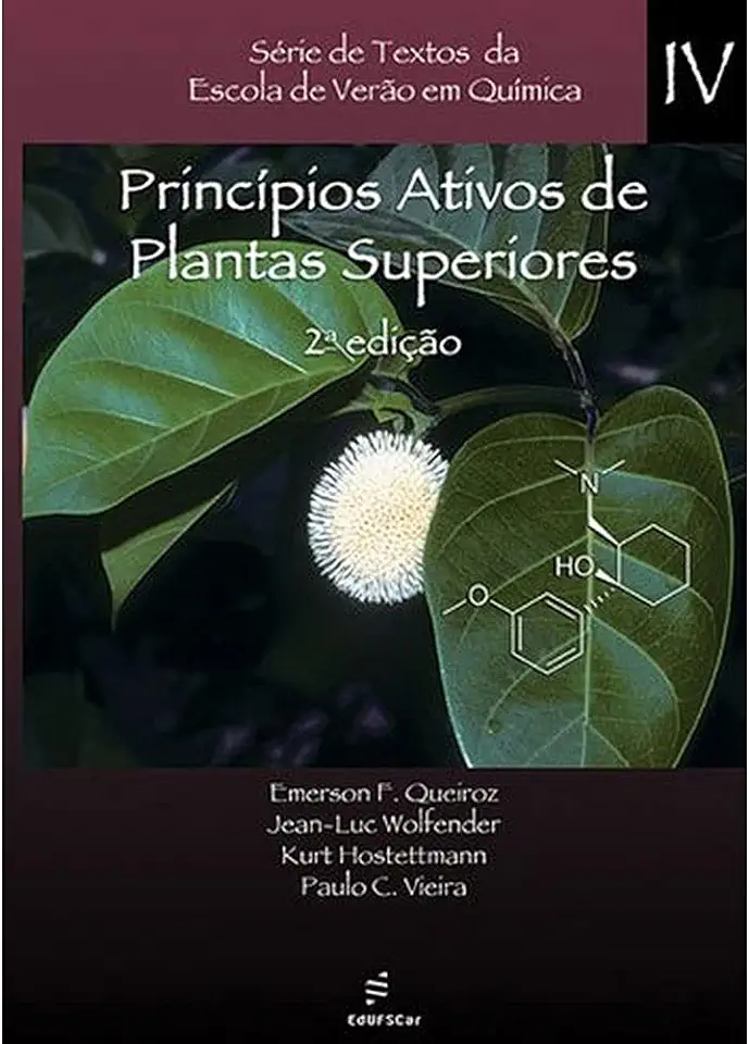 Capa do Livro Princípios Ativos de Plantas Superiores - Kurt Hostettmann