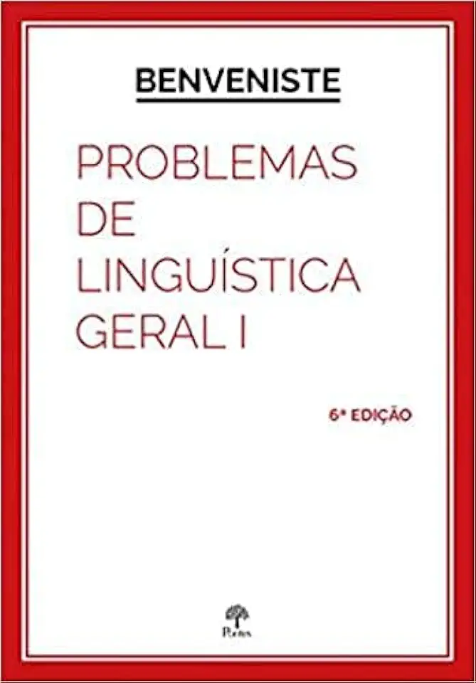 Capa do Livro Problemas de Linguística Geral - Émile Benveniste