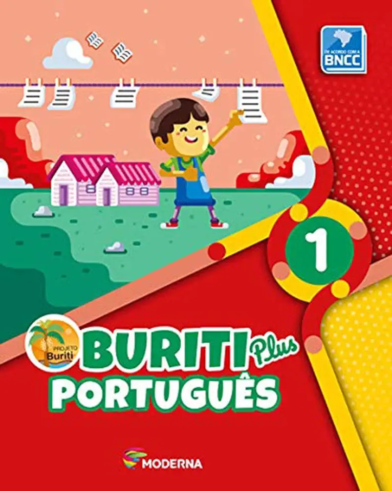 Capa do Livro Projeto Buriti - Português - 1º Ano - Vários
