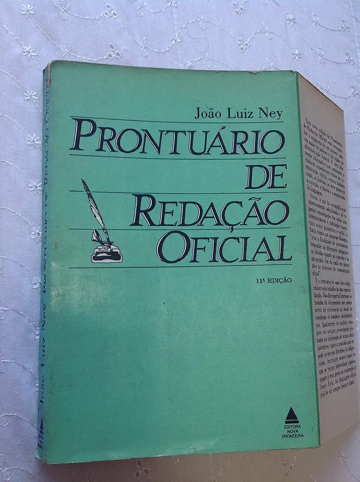 Capa do Livro Prontuário de Redação Oficial - João Luiz Ney