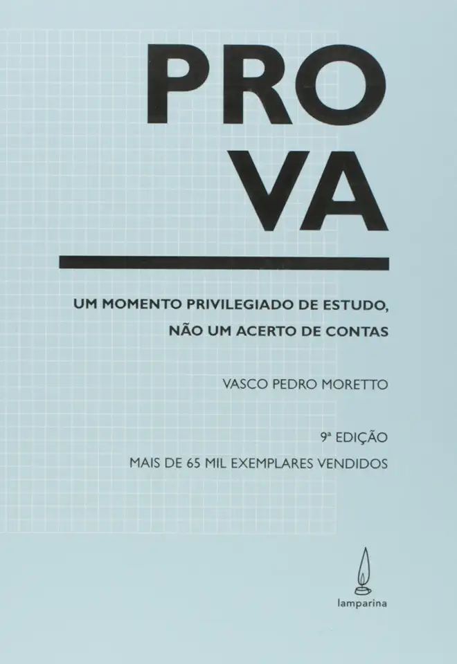 Capa do Livro Prova um Momento Privilegiado de Estudo Não um Acerto de Contas - Vasco Pedro Moretto