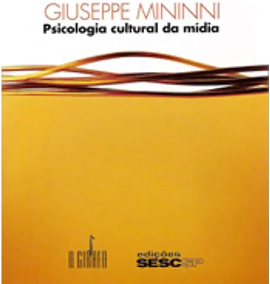 Capa do Livro Psicologia Cultural da Mídia - Giuseppe Mininni