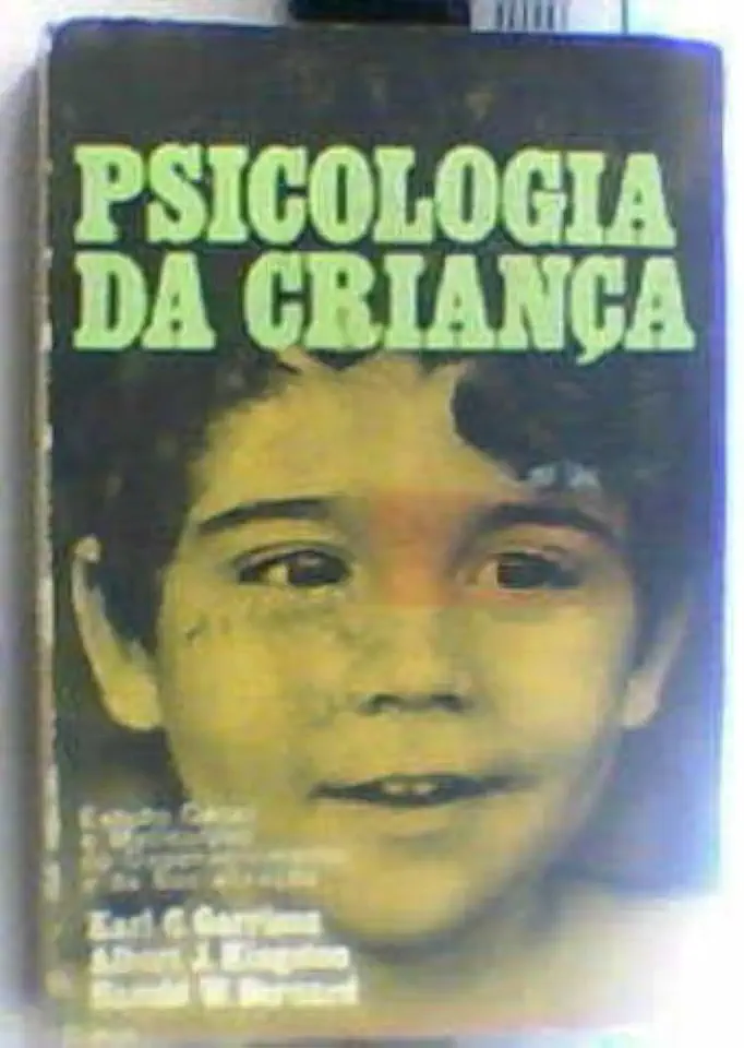 Capa do Livro Psicologia da Criança - Karl C. Garrison