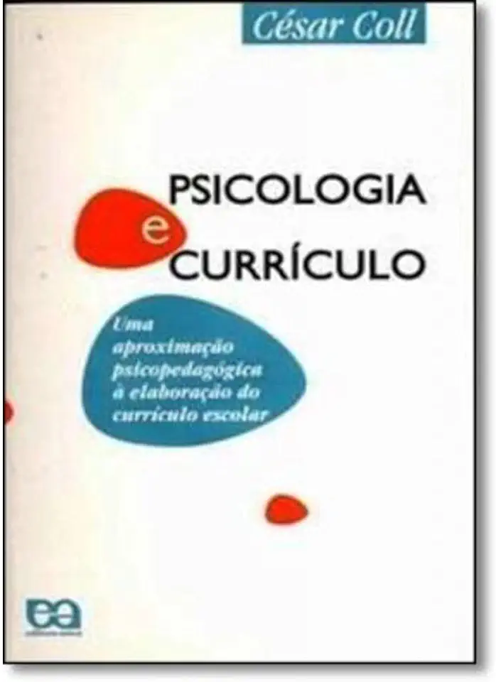 Capa do Livro Psicologia e Currículo - César Coll