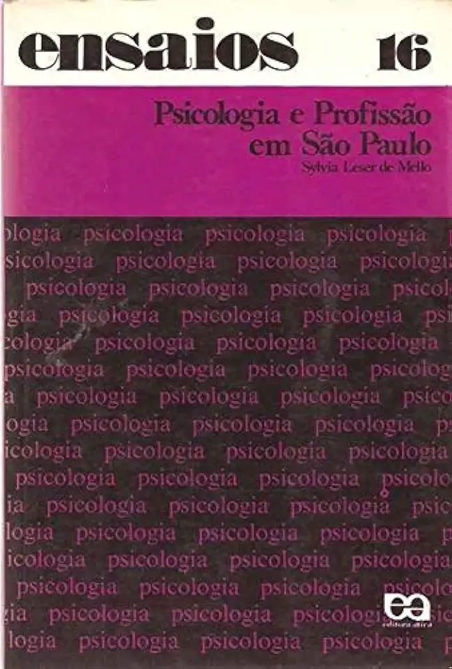 Capa do Livro Psicologia e Profissão em São Paulo - Sylvia Leser de Mello