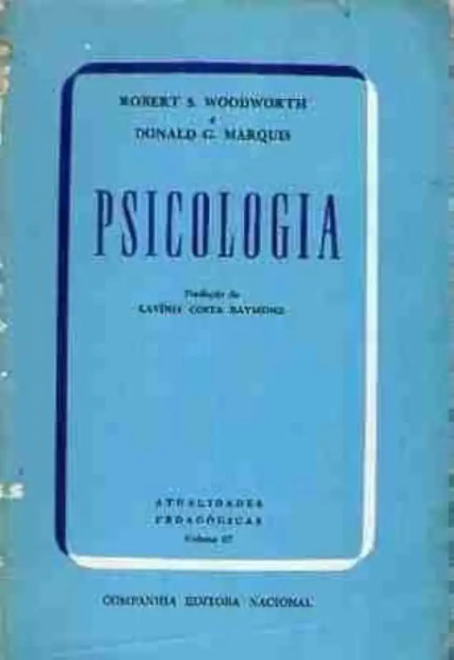 Capa do Livro Psicologia - Robert S. Woodworth e Donald G. Marquis