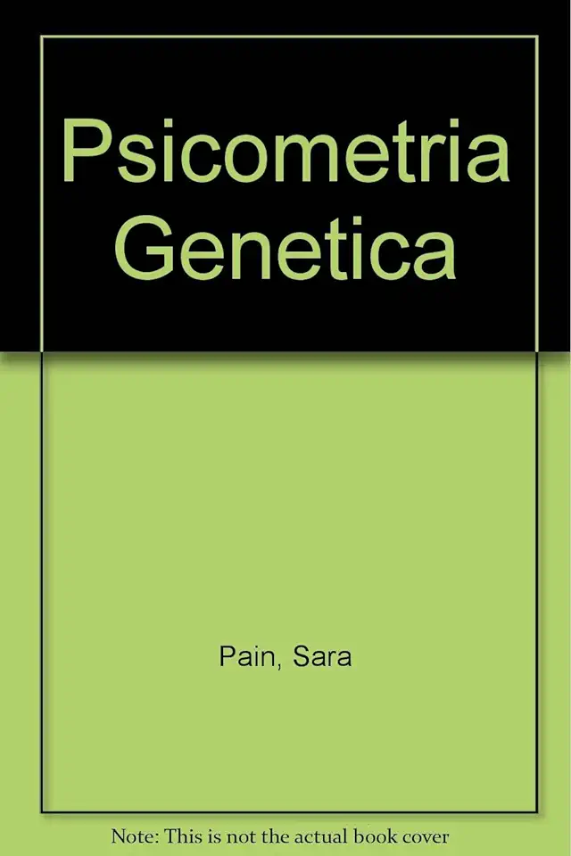 Capa do Livro Psicometria Genética - Sara Paín