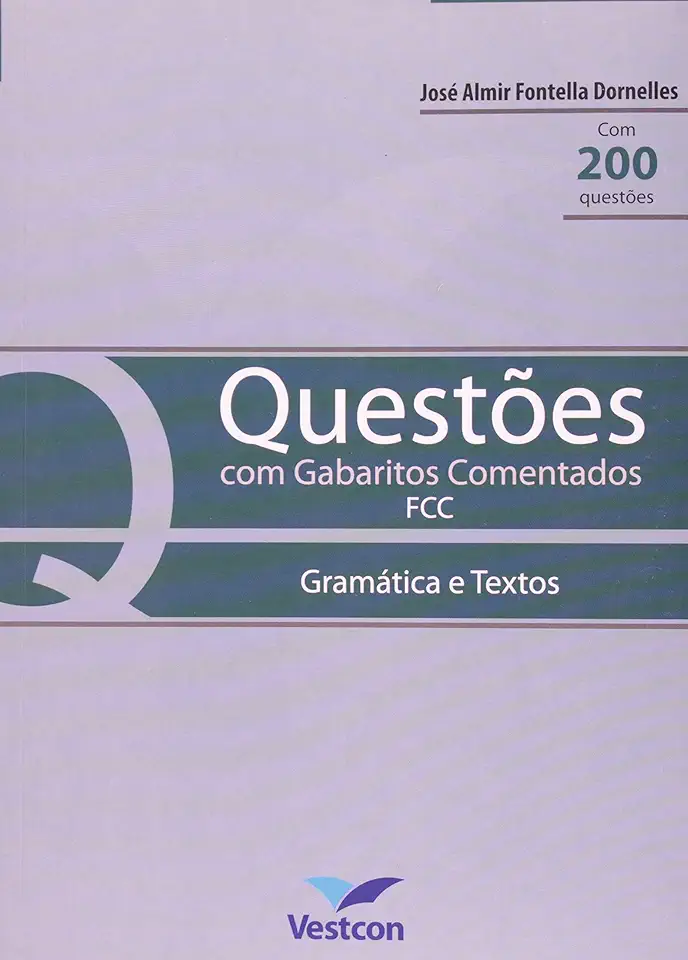 Capa do Livro Questões Com Gabaritos Comentados - José Almir Fontella Dornelles