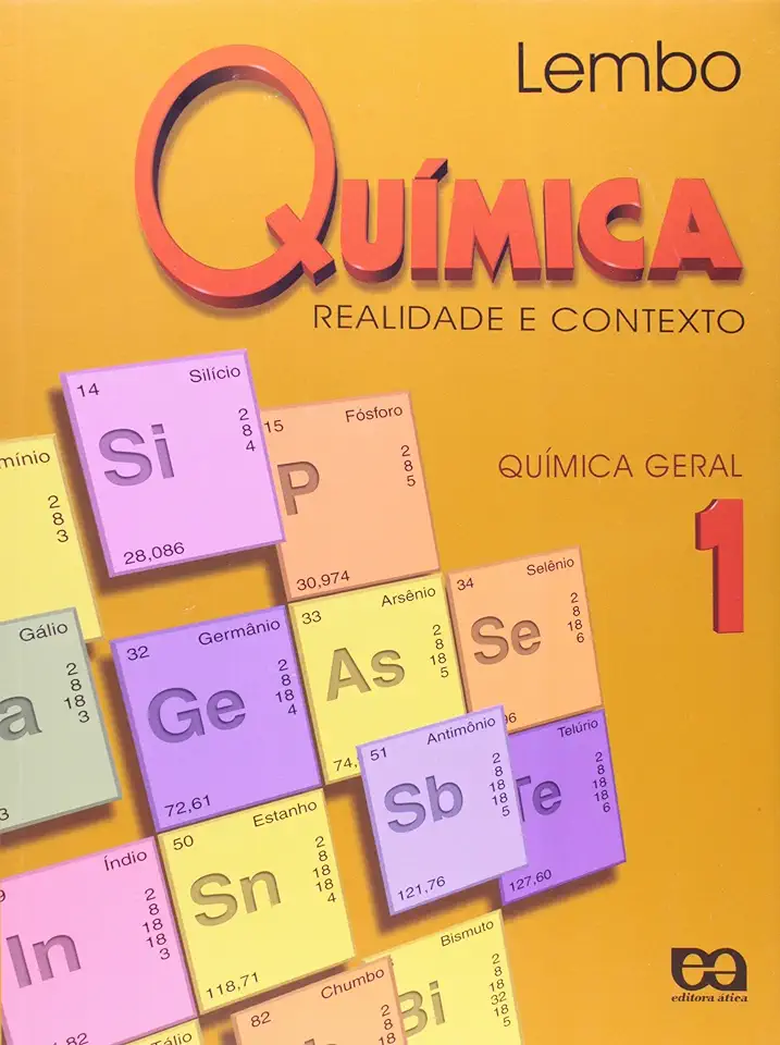 Capa do Livro Química - Realidade e Contexto - 1 Química Geral - Antonio Lembo