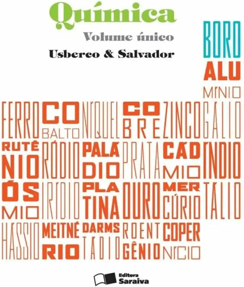 Capa do Livro Química Volume Único - Usberco e Salvador