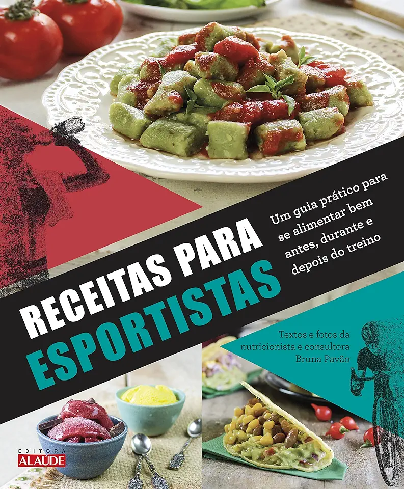 Capa do Livro Receitas para esportistas - Editora Alaúde