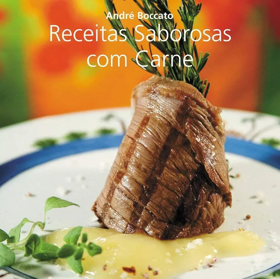 Capa do Livro Receitas Saborosas Com Carne - André Boccato