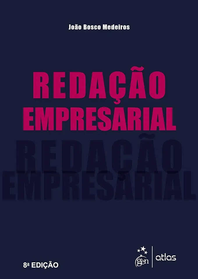 Capa do Livro Redação Empresarial - João Bosco Medeiros