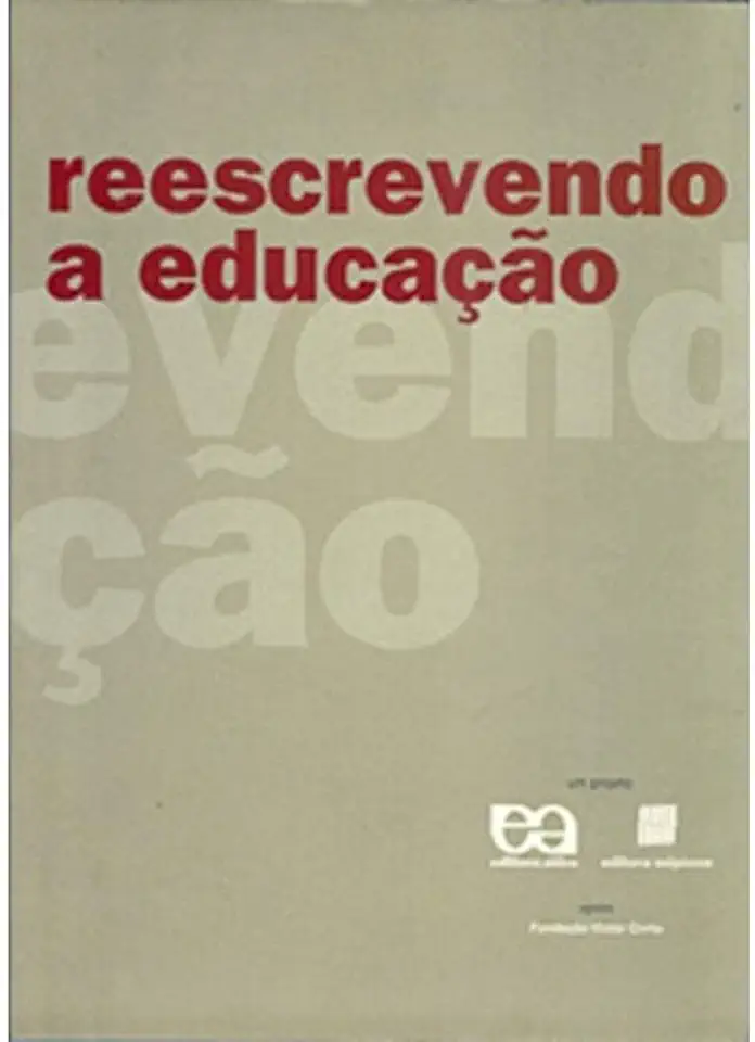 Capa do Livro Reescrevendo a Educação - Emerson Santos